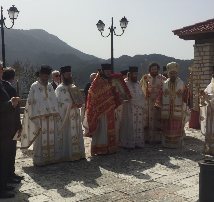 Στον ετήσιο εορτασμό της μνήμης του Αγίου Μιχαήλ στη Γρανίτσα Ευρυτανίας 1