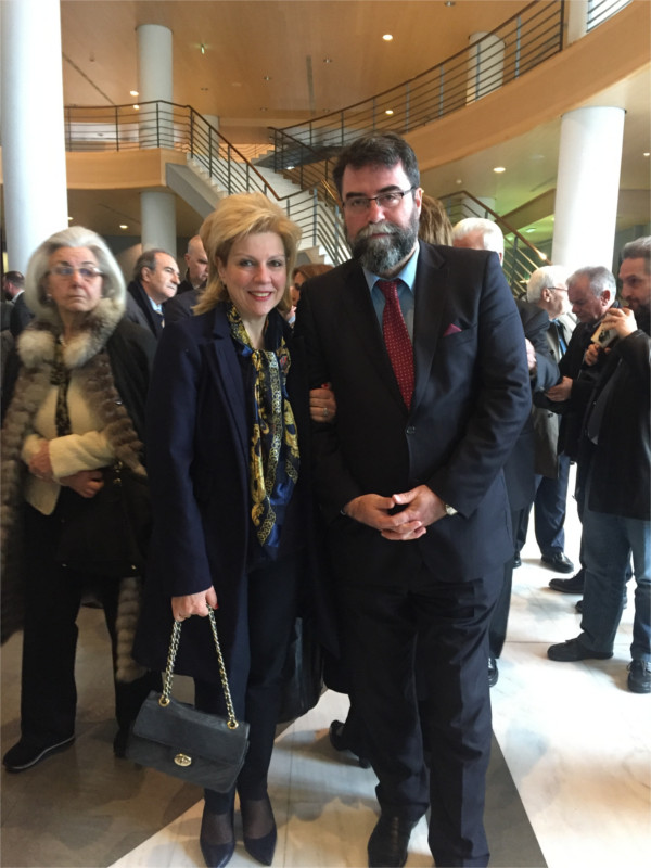 Θωμαΐς Οικονόμου με τον Βουλευτή Επικρατείας και Τομεάρχη Υγείας κ. Βασίλη Οικονόμου