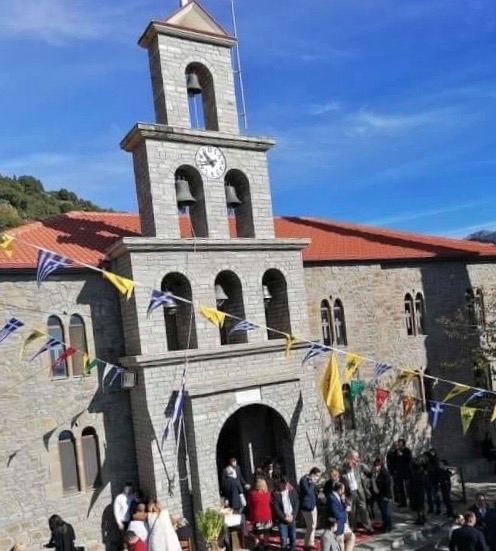 Στα Λεπιανά Ευρυτανίας, στον Ι Ν των Αγίων Αναργύρων