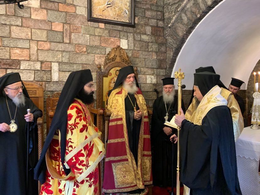 Στην τελετή ενθρόνισης του Ηγουμένου της Ιεράς Μονής Παναγίας Προυσιώτισσας κ Ιωαννίκιου